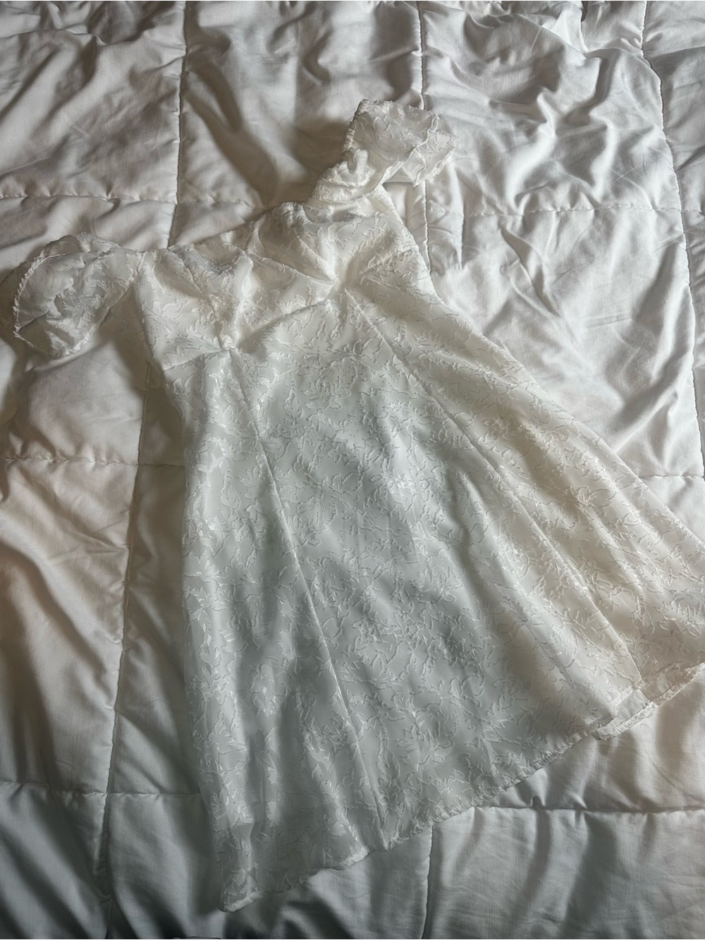 wild fable Floral Mini Dress White Size XXS, Like New